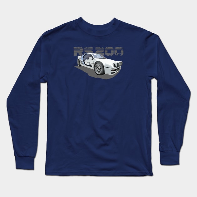 Ford RS200 Group B (dark) Long Sleeve T-Shirt by NeuLivery